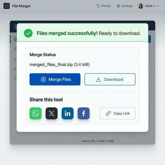 Merge & Download Your File