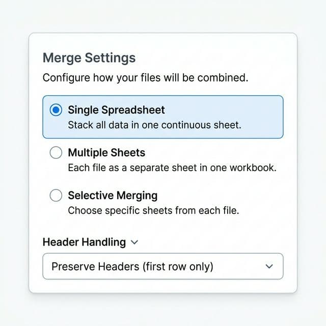 Choose Your Merge Mode